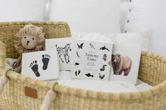 Baby's Tummy Time Book Box Gift Set