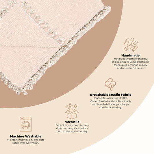 6 Layer Muslin Blanket in Desert