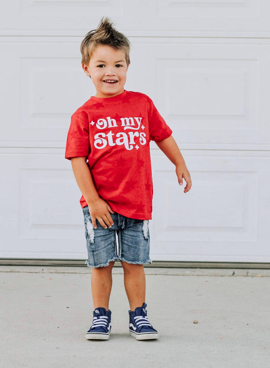 Oh My Stars | Kids 4th of July Star Tee