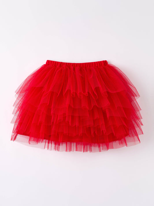 Red Tulle Skirt