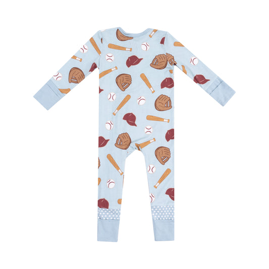 Baseball - 2 Way Zipper Romper