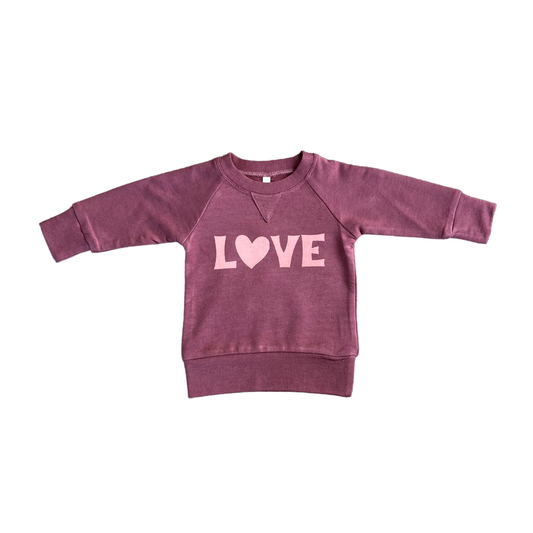 Love in Ruby Raglan Sweatshirt