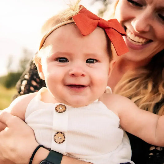 Red Gingham 4th of July Pinwheel Headband