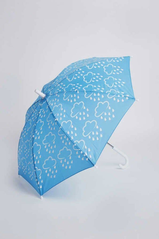 Baby Blue Little Kids Color Changing Umbrella