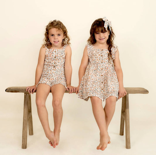 Organic Flutter Jumpsuit - Magnolia