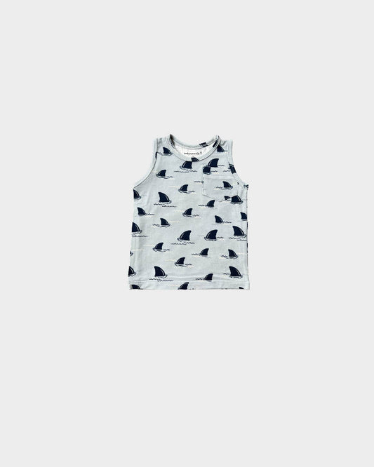 Boy's Pocket Tank in Shark Fin