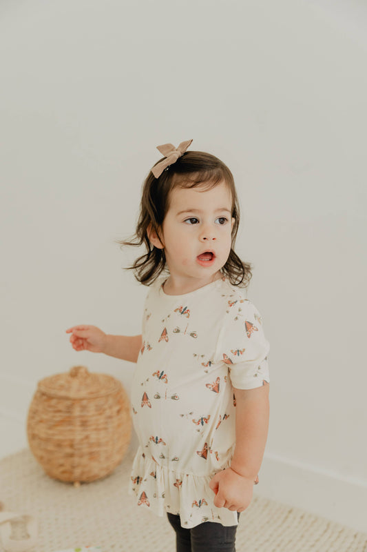 Butterfly Peplum Set