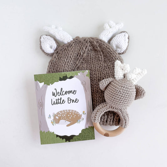 Deer | Cotton Crochet Rattle Teether