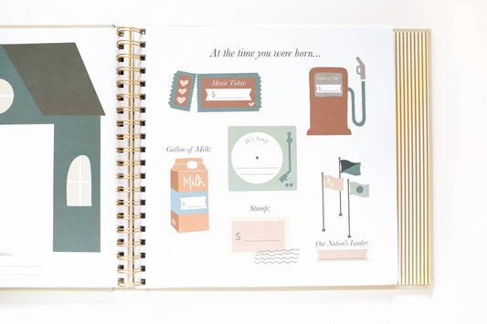 The Baby Memory Book: A Modern Baby Memory Book, Journal and Scrapbook from Pregnancy through the First 5 Years