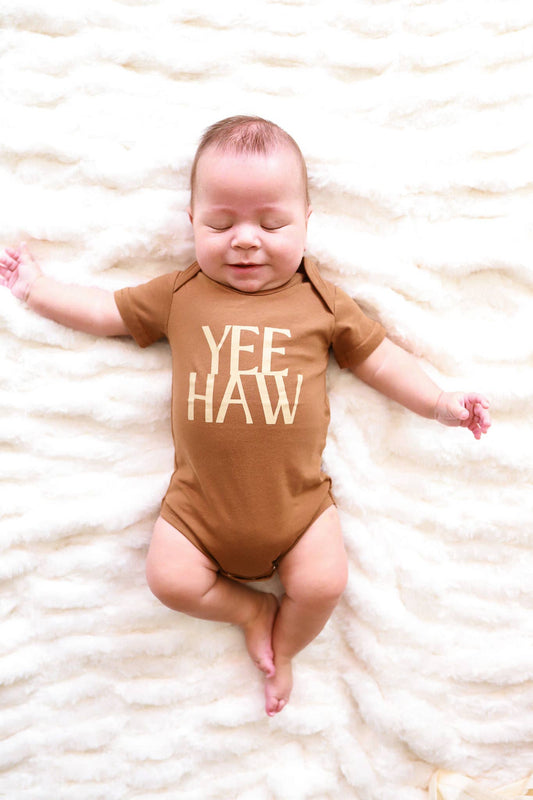 Yee Haw Organic Cotton Baby Onesie