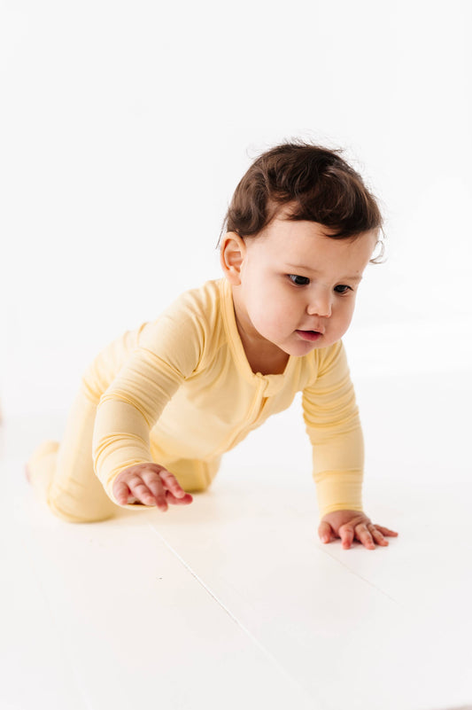 Lemon Bamboo Zippy Romper