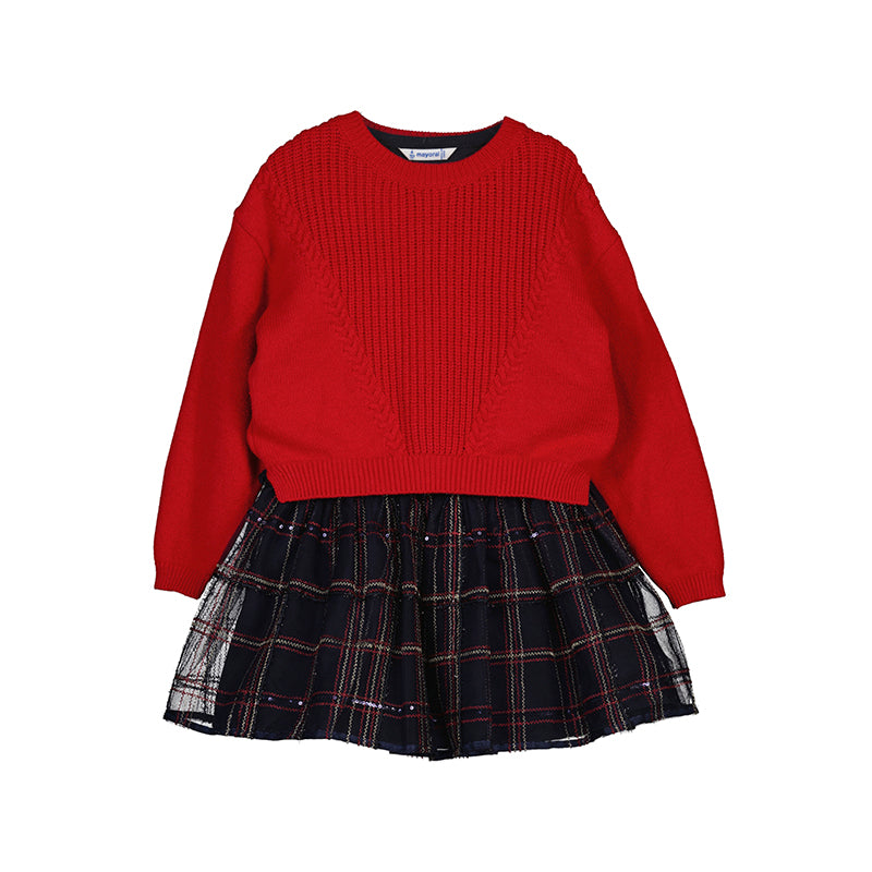 pullover knitted tulle dress Tulle Knit Dress + Sweater Set – Shop Little Cousins