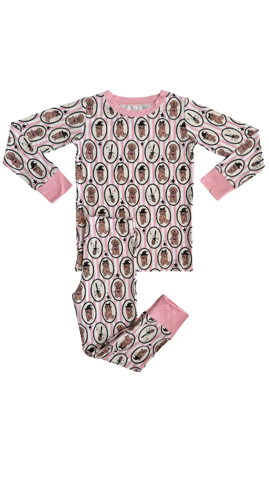 Pink Howl-o-Ween Pups Two Piece Set
