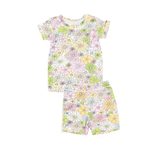 Short loungewear Set, Mixed Retro Floral