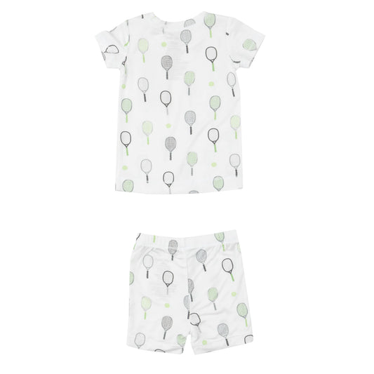 Loungewear Short Set, Tennis Green