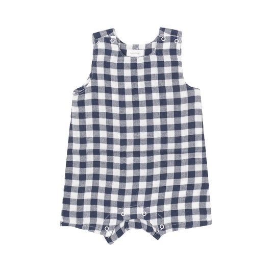 Navy Gingham Sleeveless Jon Jon