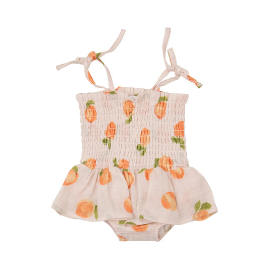 Peaches Smocked Bubble With Skirt