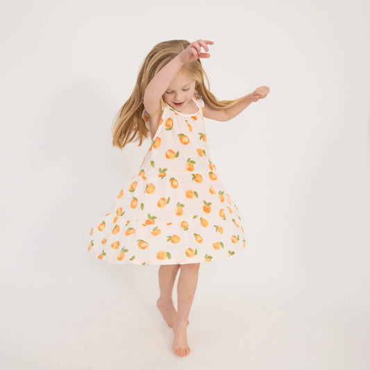 Peaches Twirly Sundress