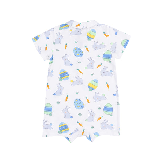Easter Bunnies - Blue Polo Shortie