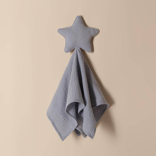 Star Baby Tiny Blanket Colour: Blue / Grey