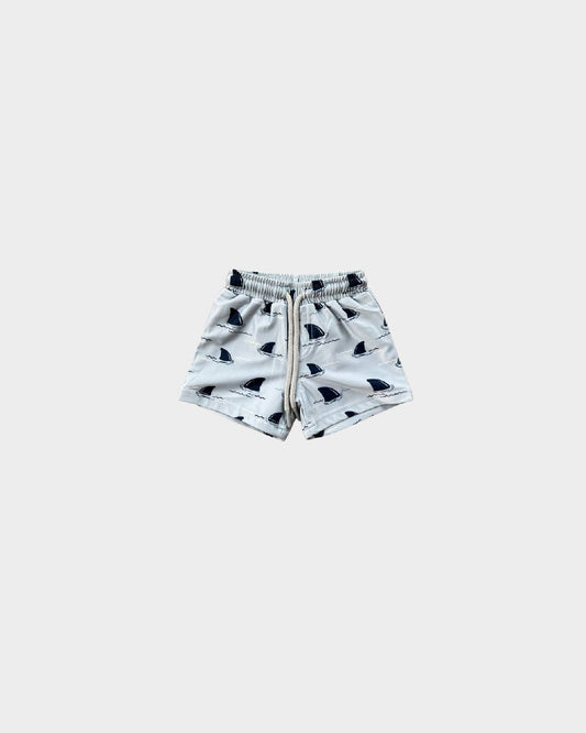 Boy's Swim Shorts in Shark Fin