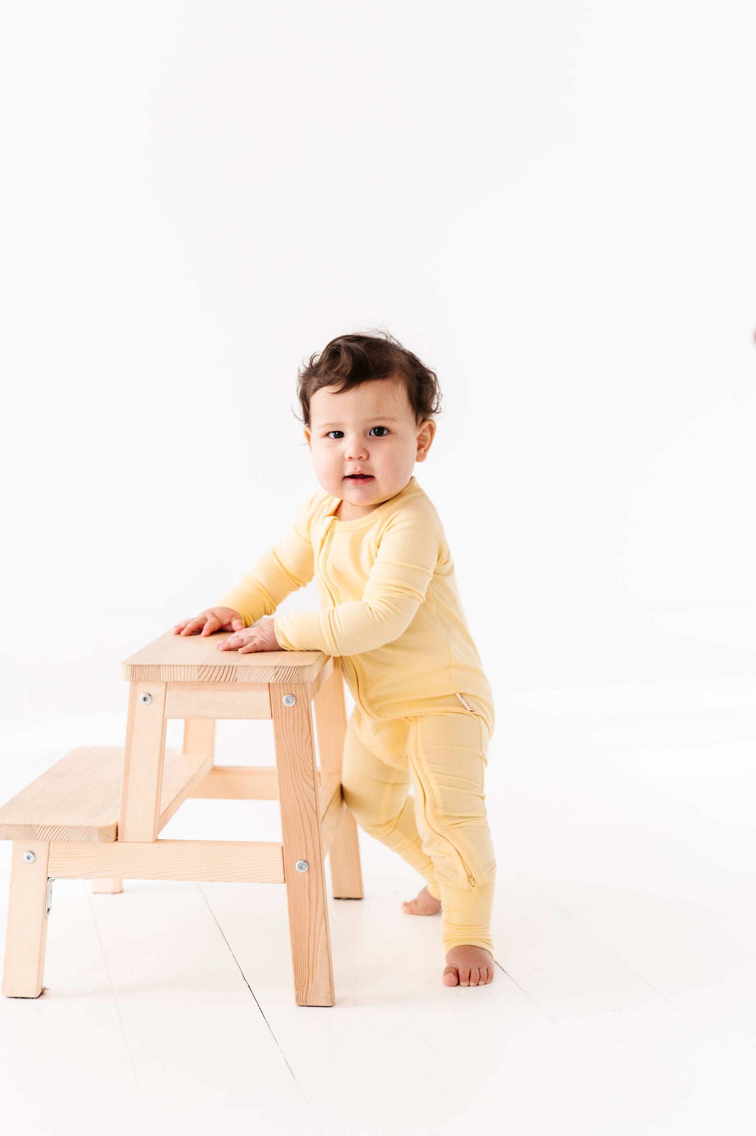 Butter Yellow Zippy Romper