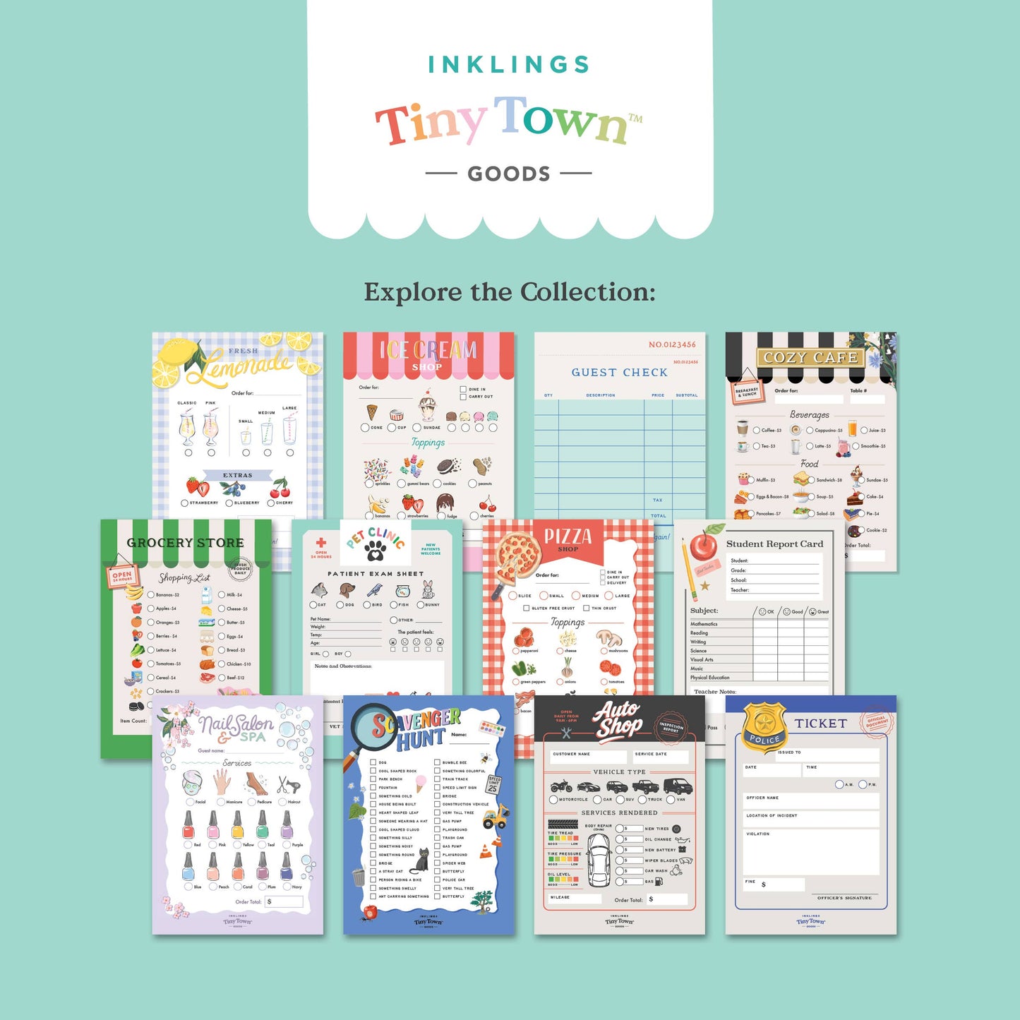 Inklings Tiny Town™ Play Notepad - Grocery Store