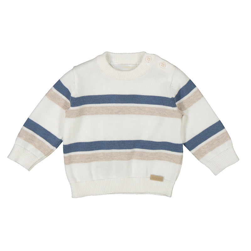 Striped Baby Sweater - Blue