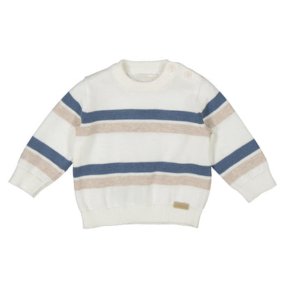Striped Baby Sweater - Blue