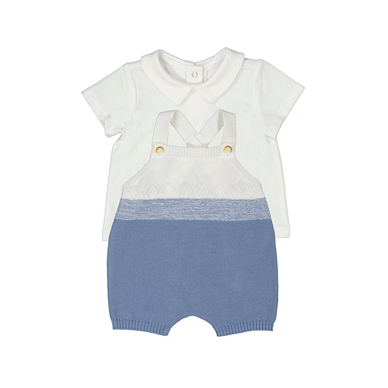 Newborn Knit Dungaree Set