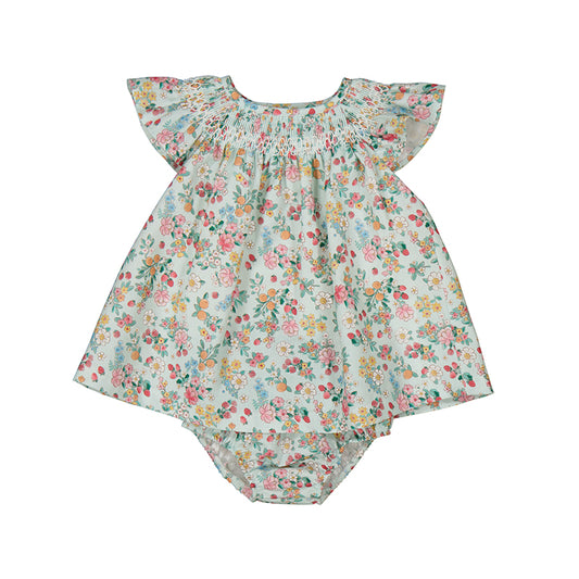 Newborn Floral Dress with Bloomers