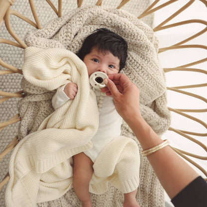 100% Organic Luxury Cotton Swaddle Receiving Baby Blanket