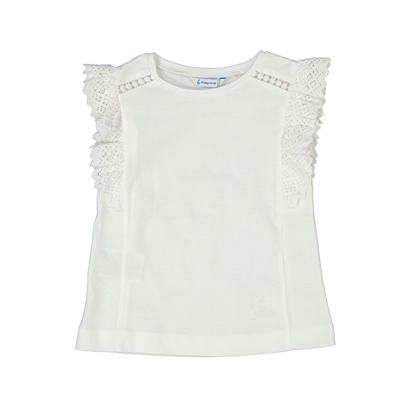 Girl's Crochet Details T-Shirt