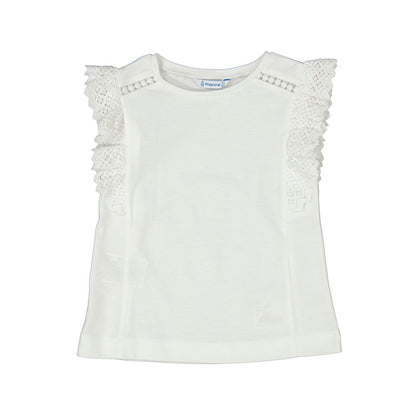 Girl's Crochet Details T-Shirt