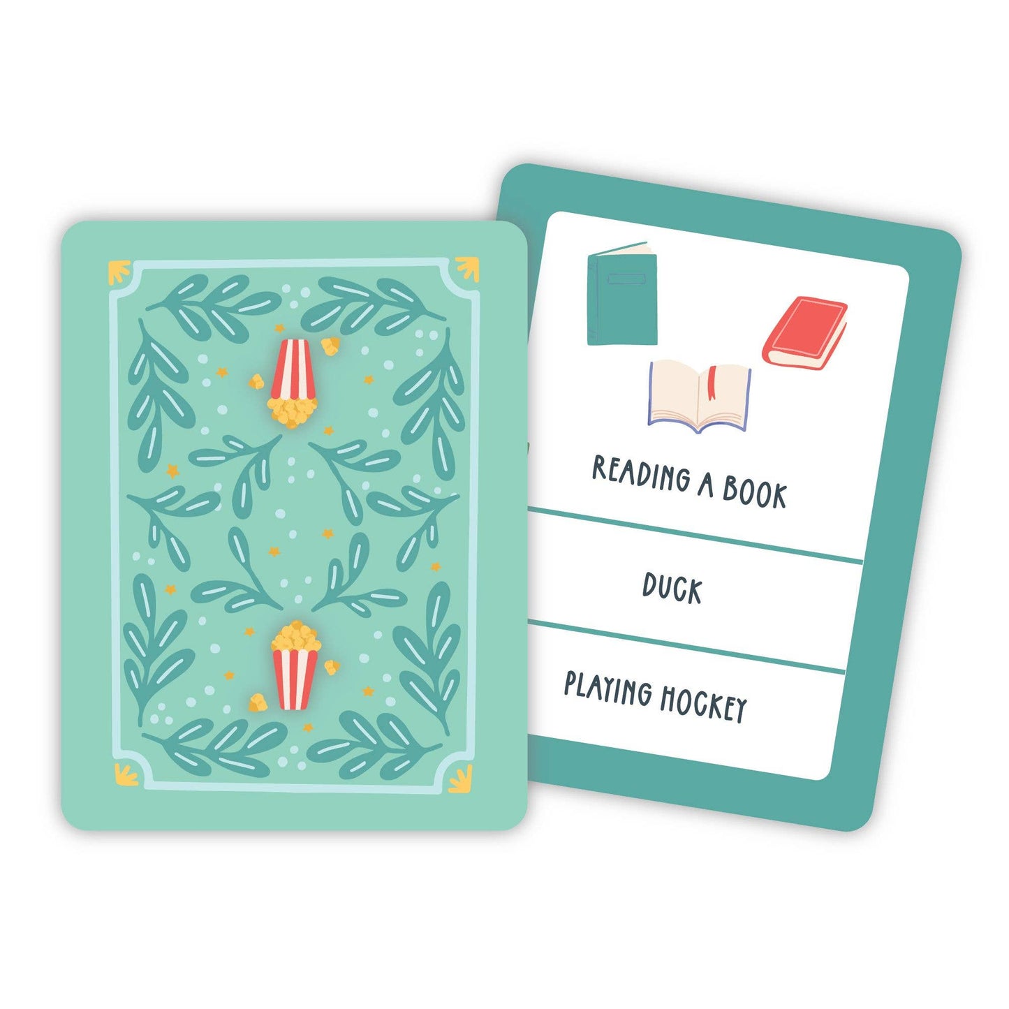 Kids Charades Game - Deck of Cards + Storage Tin