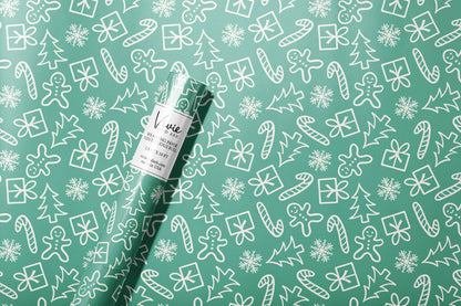 Mint Gingerbread Wrapping Paper Roll