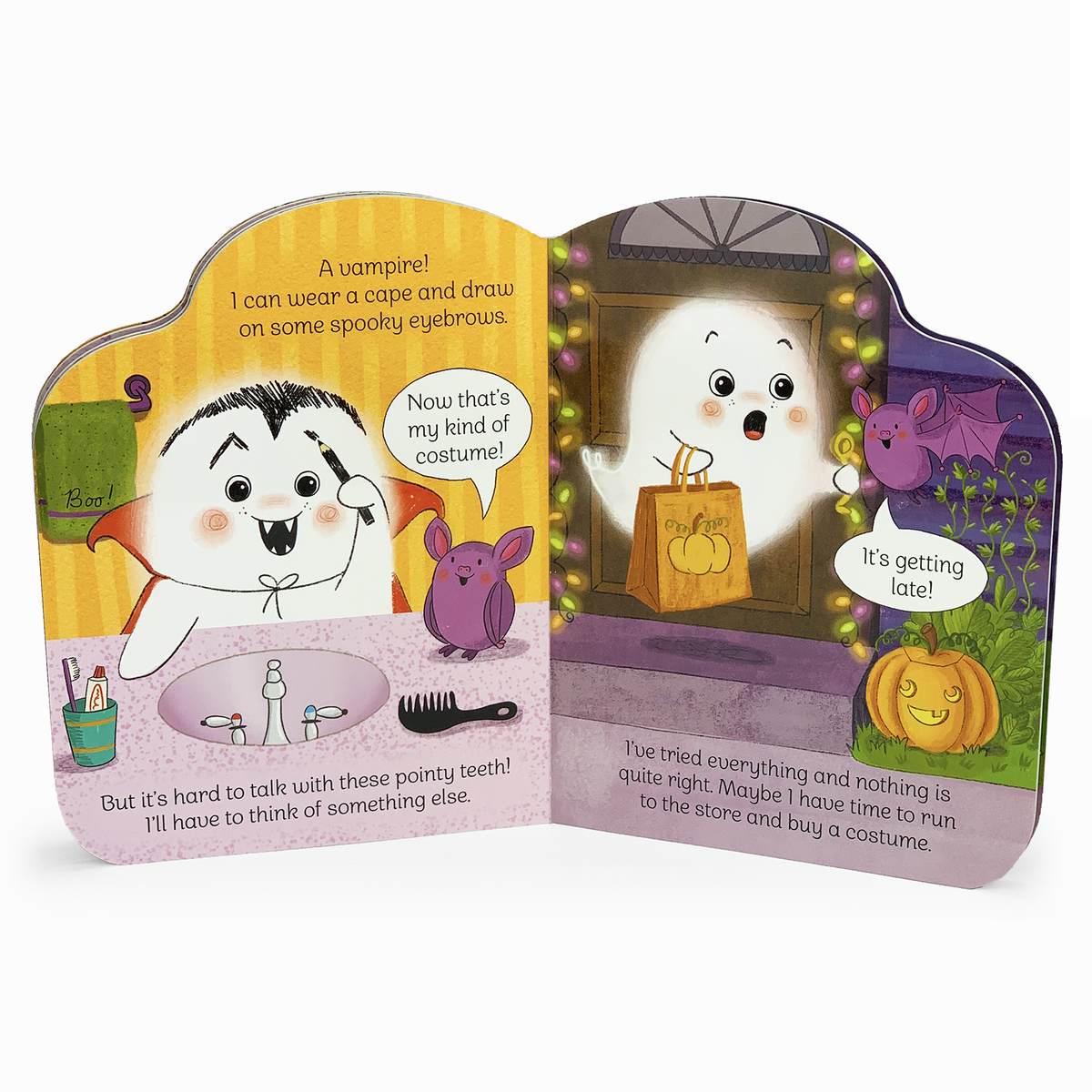 Funny Little Ghost Novelty Shaped Halloween Board Book