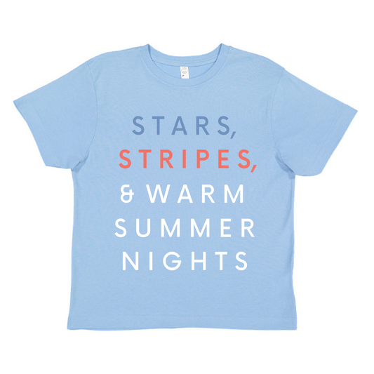 Summer Nights | Kids 4th of July Tee