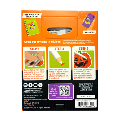 Mini Razzle Dazzle DIY Gem Sticker Kit - Spooky Fun - view 6