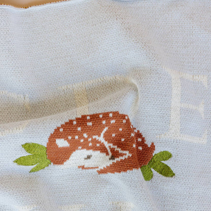 ABC Woodland Baby Blanket