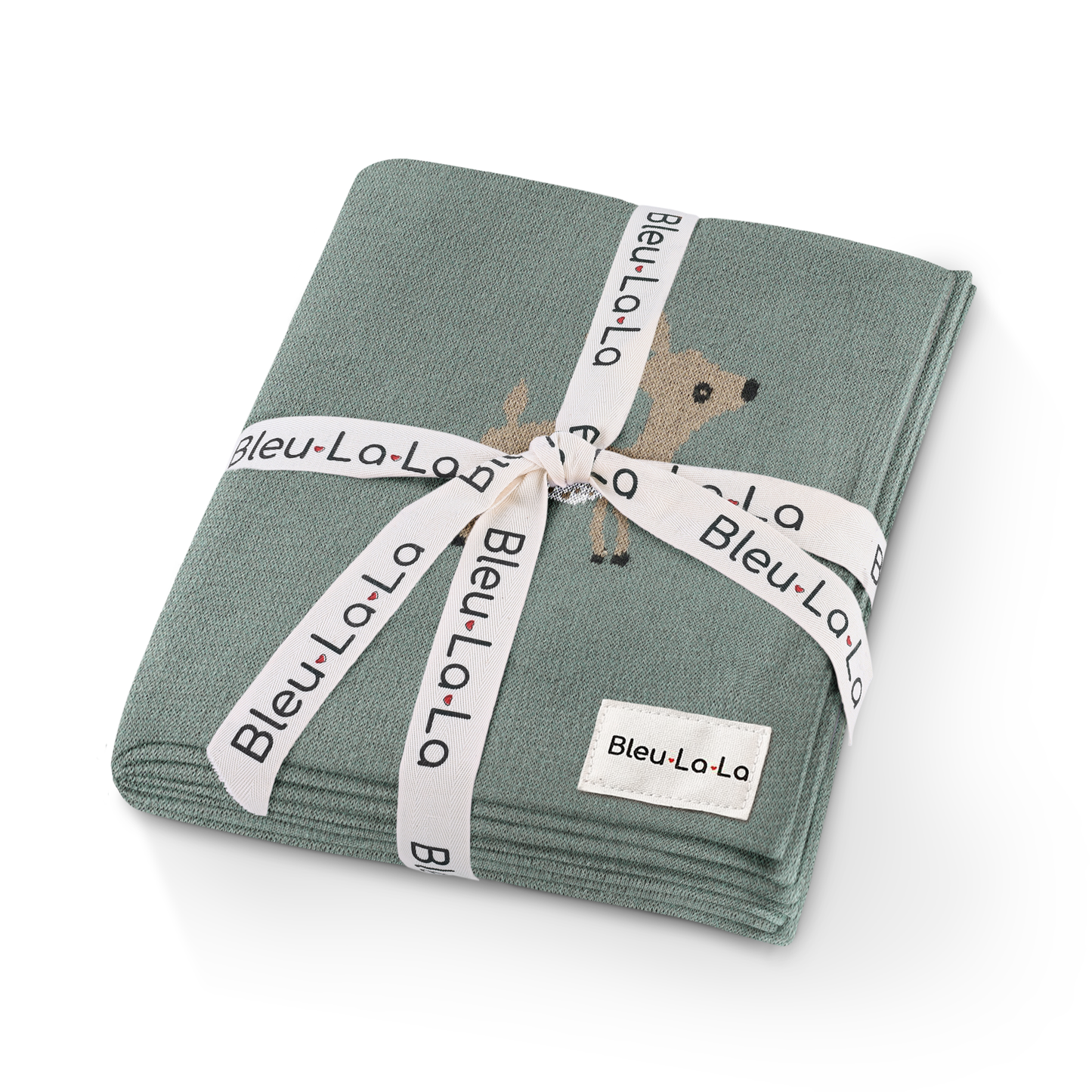100% Luxury Cotton Swaddle Receiving Baby Blanket - Deer