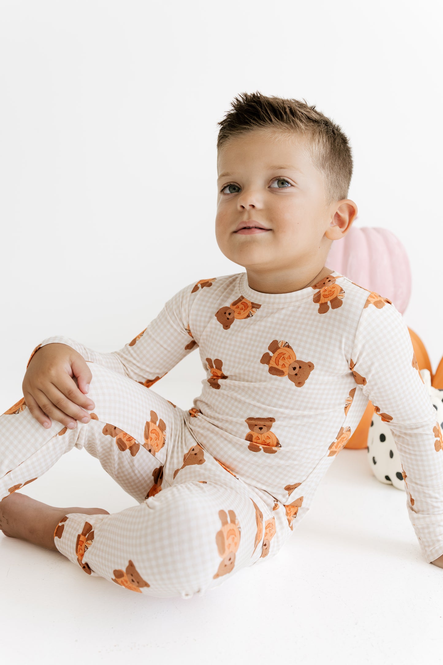Gingham Little Boo Bear Two Piece Set
