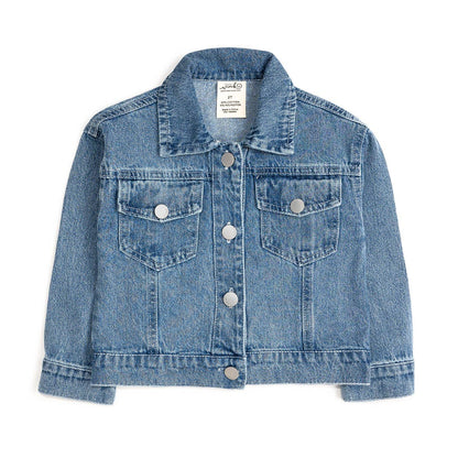 Howdy Gingham Bow Patch Denim Jacket