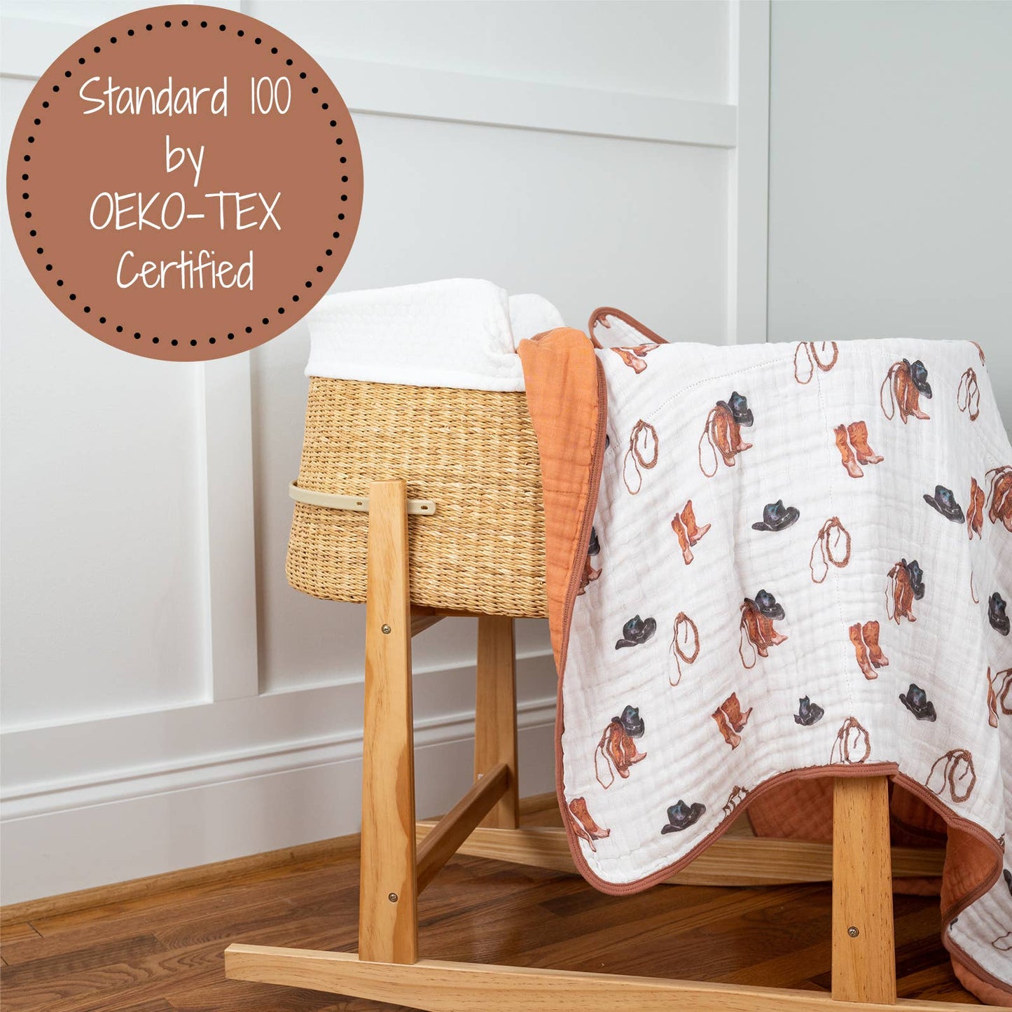 Better in Boots Muslin Quilt Baby & Kids Blanket