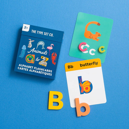 Animals A to Z Alphabet Flashcards