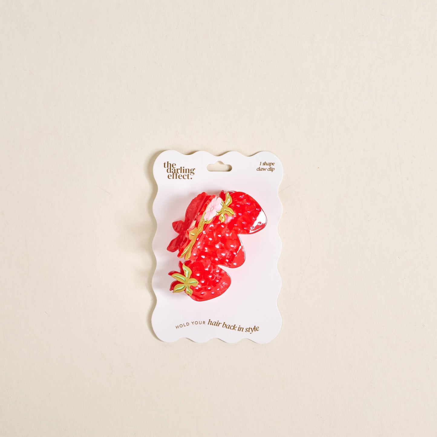 Strawberry Patch Hair Claw Clip