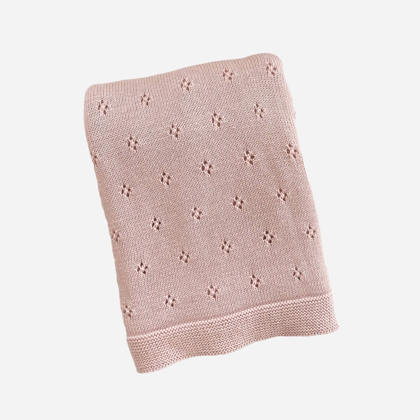 Heirloom Pique Blanket, Blush