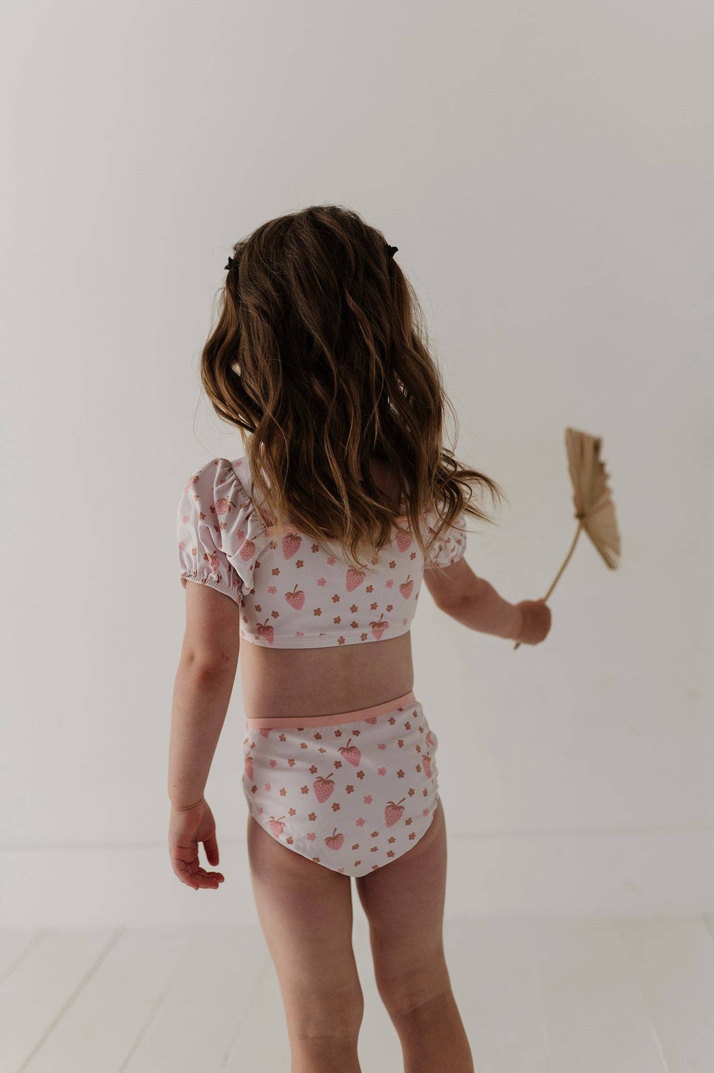 Strawberry Puff Sleeve Swimsuit