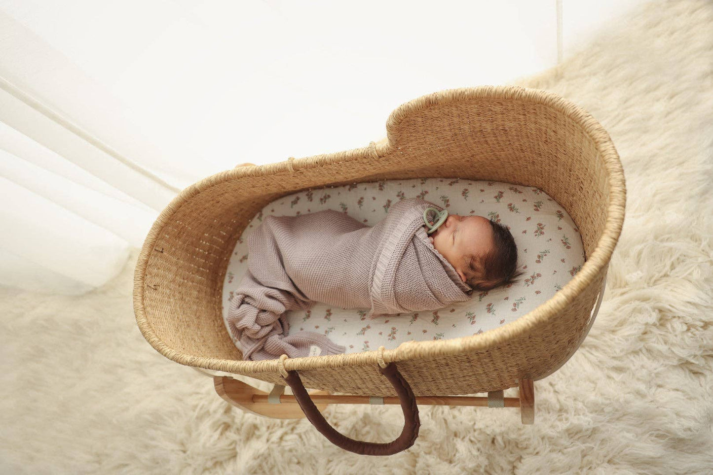 100% Organic Luxury Cotton Swaddle Receiving Baby Blanket