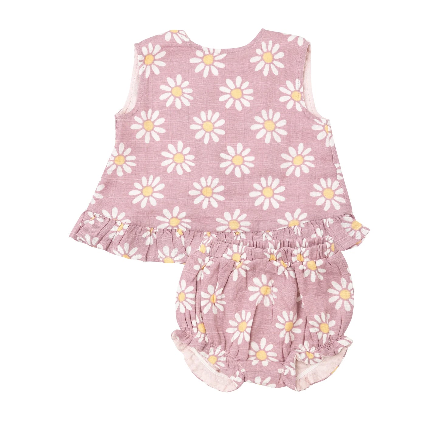 Ruffle Back Top & Bloomer, Mod Daisy